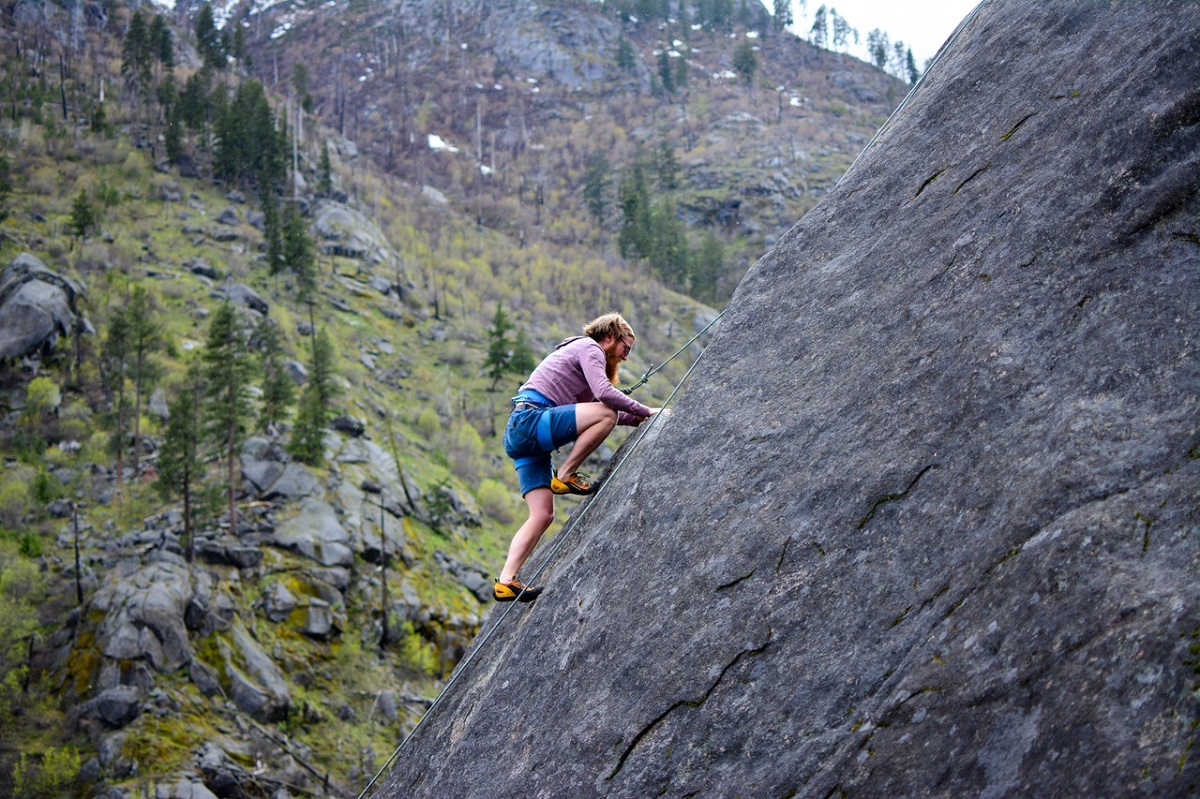 rock climbing