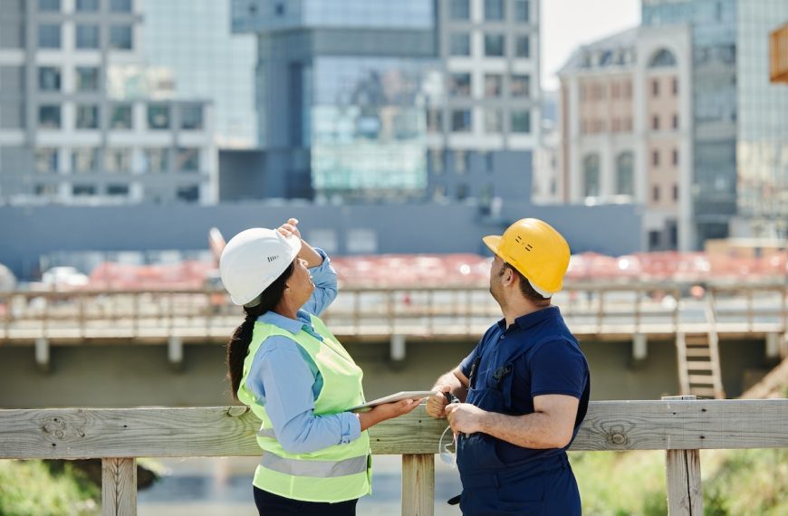 A Two Engineer Talking Together